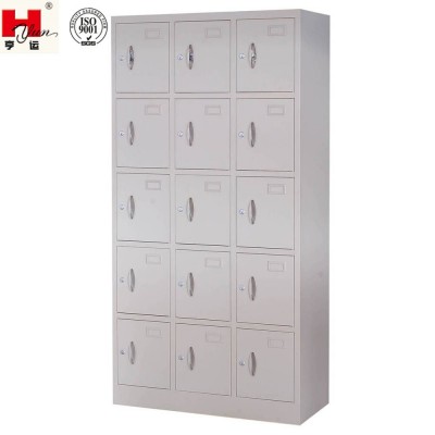 Garment Factory Multipurpose Cheap 15-door Staff Office File Cabinet with cabinet lock