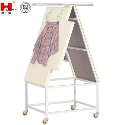 Garment Factory Double-side Inspection Table with 2 double-tube LED lights