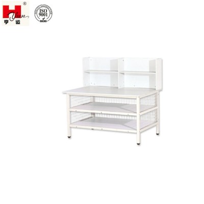 Industrial Garment Three-layer  Packing Table with wire mesh on three sides