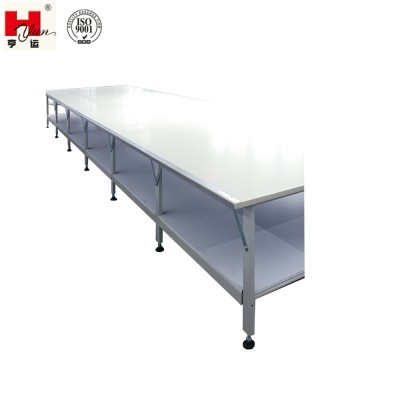 Custom-made Double-Layer Industrial Fabric Stainless Steel Cutting Table For Garment