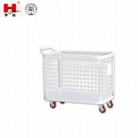 Custom Made High Quality Metal Garment Hand Trolley with Wheels