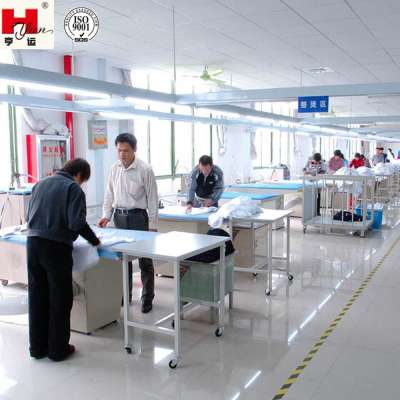 Garment Factory Custom Made Industrial Iron Work Table  with wheels